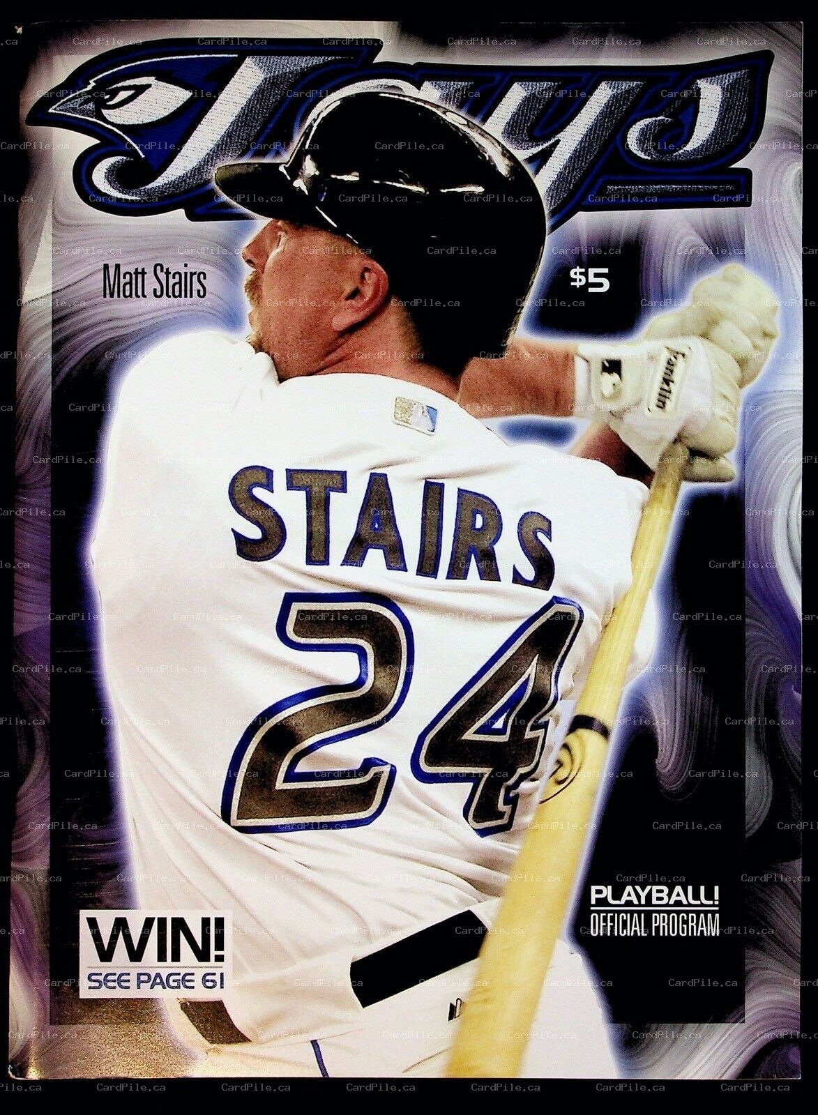 2007 September Toronto Blue Jays Playball Official Program vs Baltimore Orioles