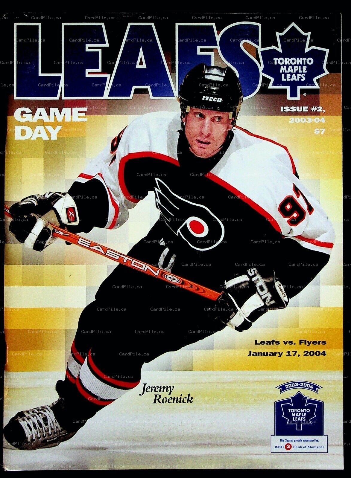 2004 January Toronto Maple Leafs GameDay Official Program Philadelphia Flyers