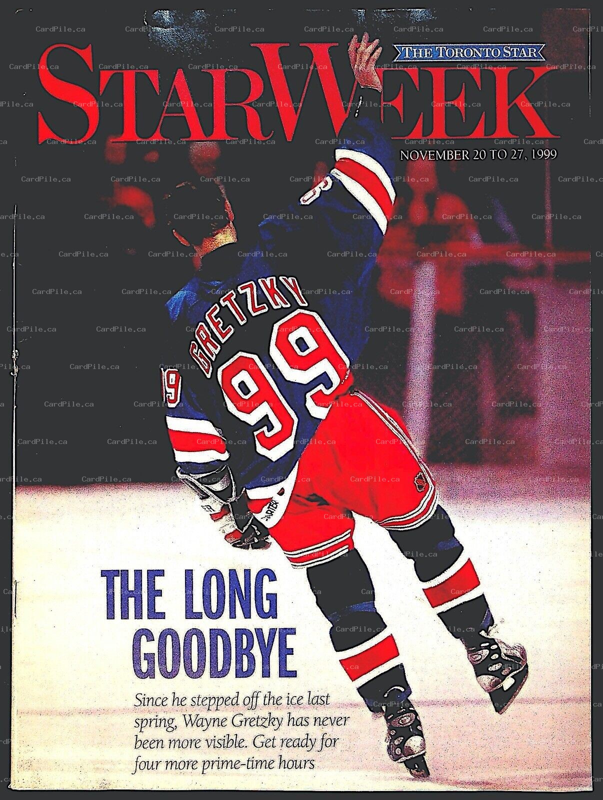 1999 November StarWeek The Toronto Star The Long Goodbye Wayne Gretzky