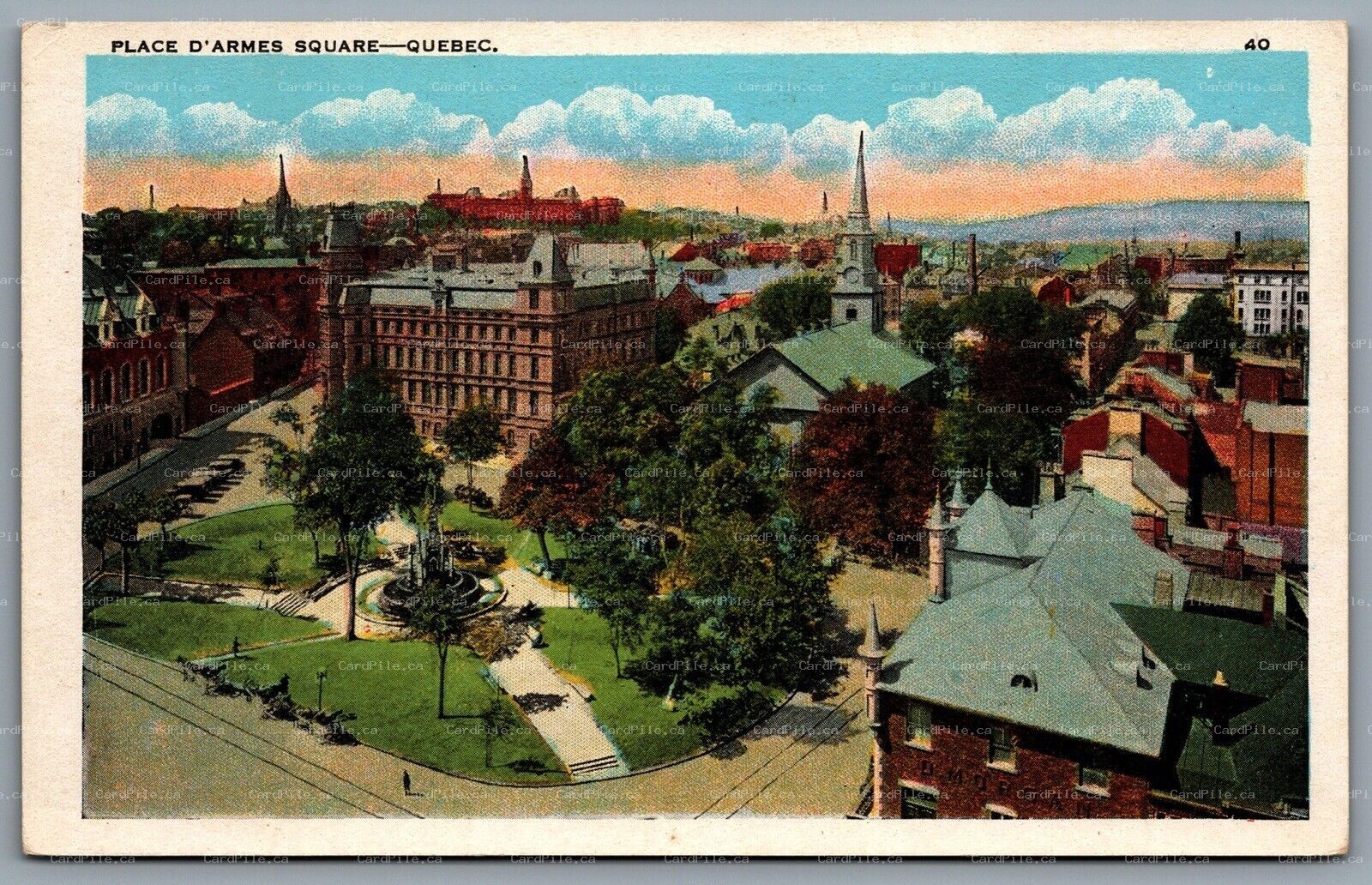 Postcard Montreal Quebec c1920s Place D