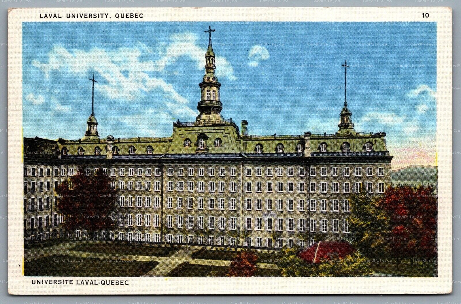 Postcard Quebec City Quebec c1920s Laval University Université Laval B