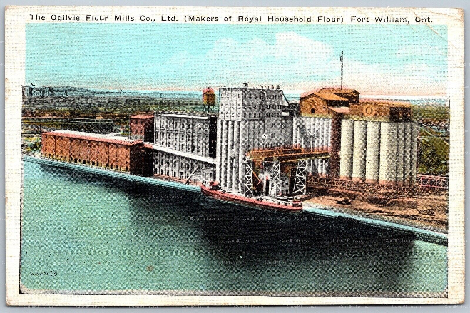 Postcard Fort William Ontario c1923 The Ogilvie Flour Mills Co Royal Household