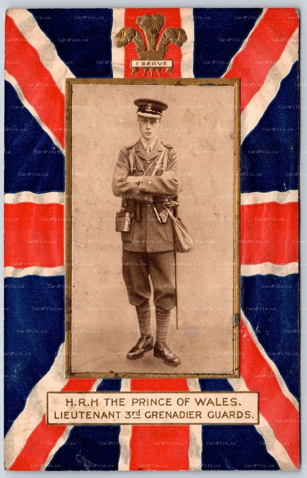 Postcard c1910s Patriotic HRH Prince of Wales Lieutenant 3rd Grenadier Guards