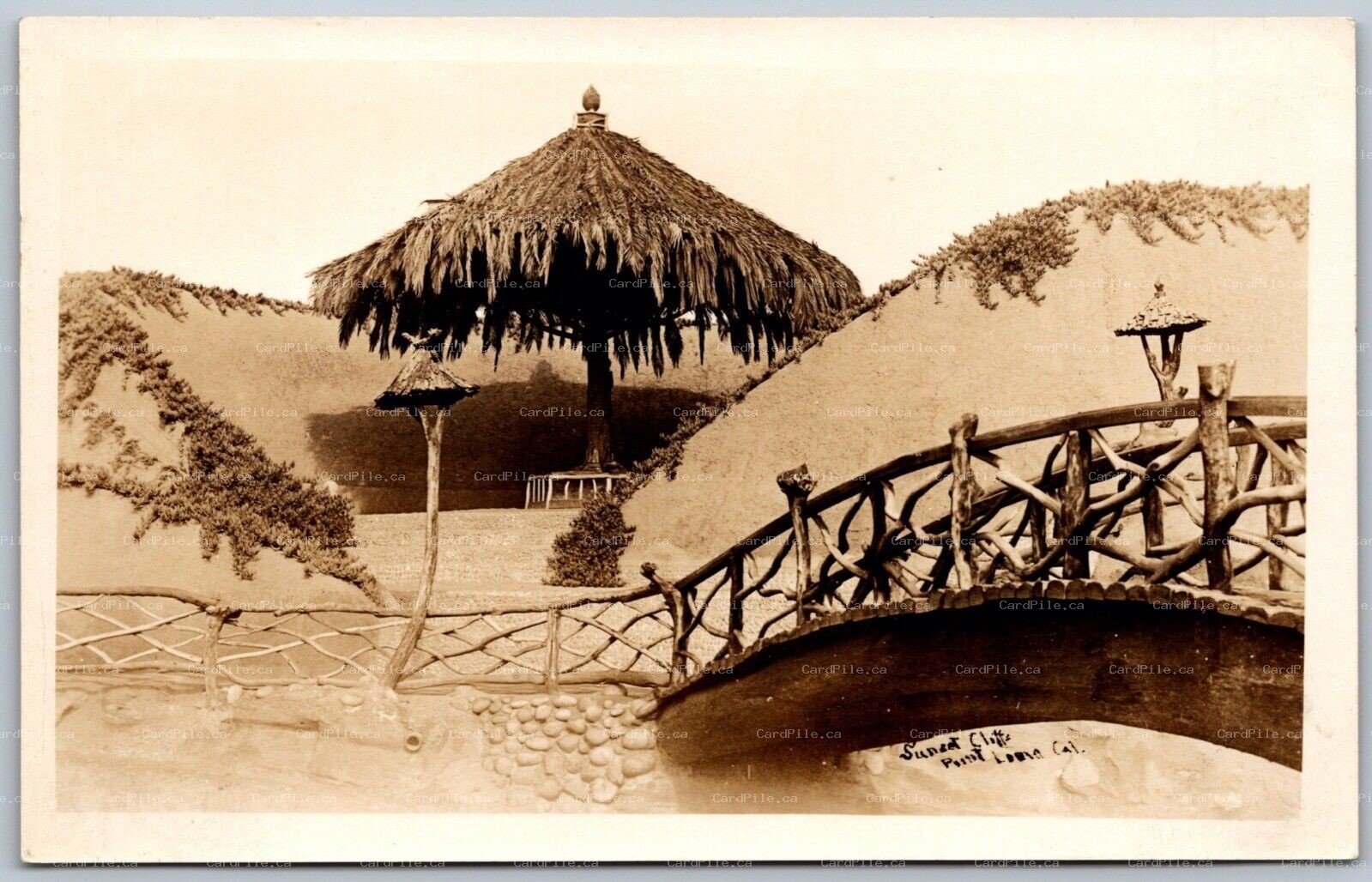 Postcard RPPC c1920s Point Loma California Sunset Cliffs San Diego