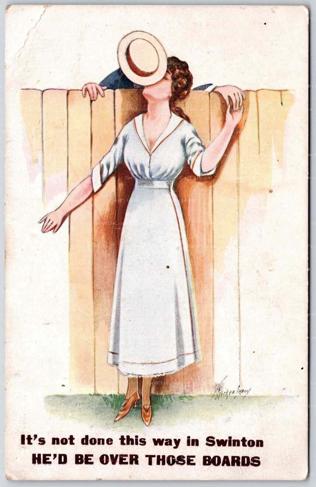 Postcard c1905 Artist Signed W. Stocker Shaw It