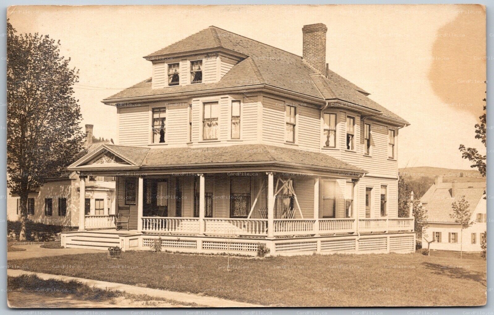 Postcard RPPC c1910s North America Unidentified Location View of House 