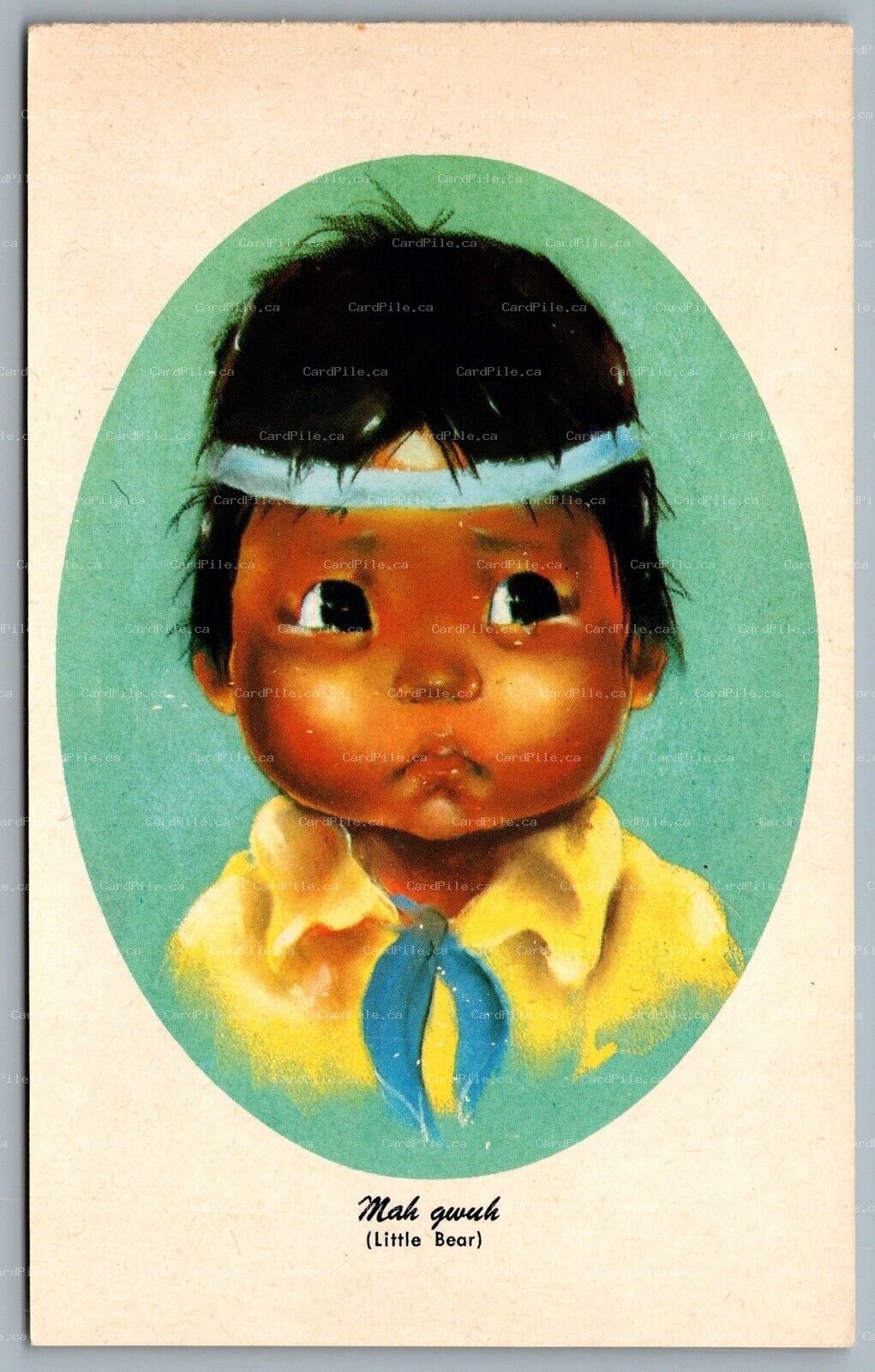 Postcard Canada c1970s Children of The North Mah Gwuh A/S Audrey Young Oppel