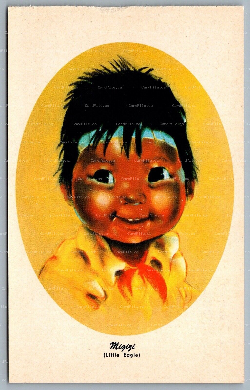 Postcard Canada c1970s Children of The North Migizi A/S Audrey Young Oppel