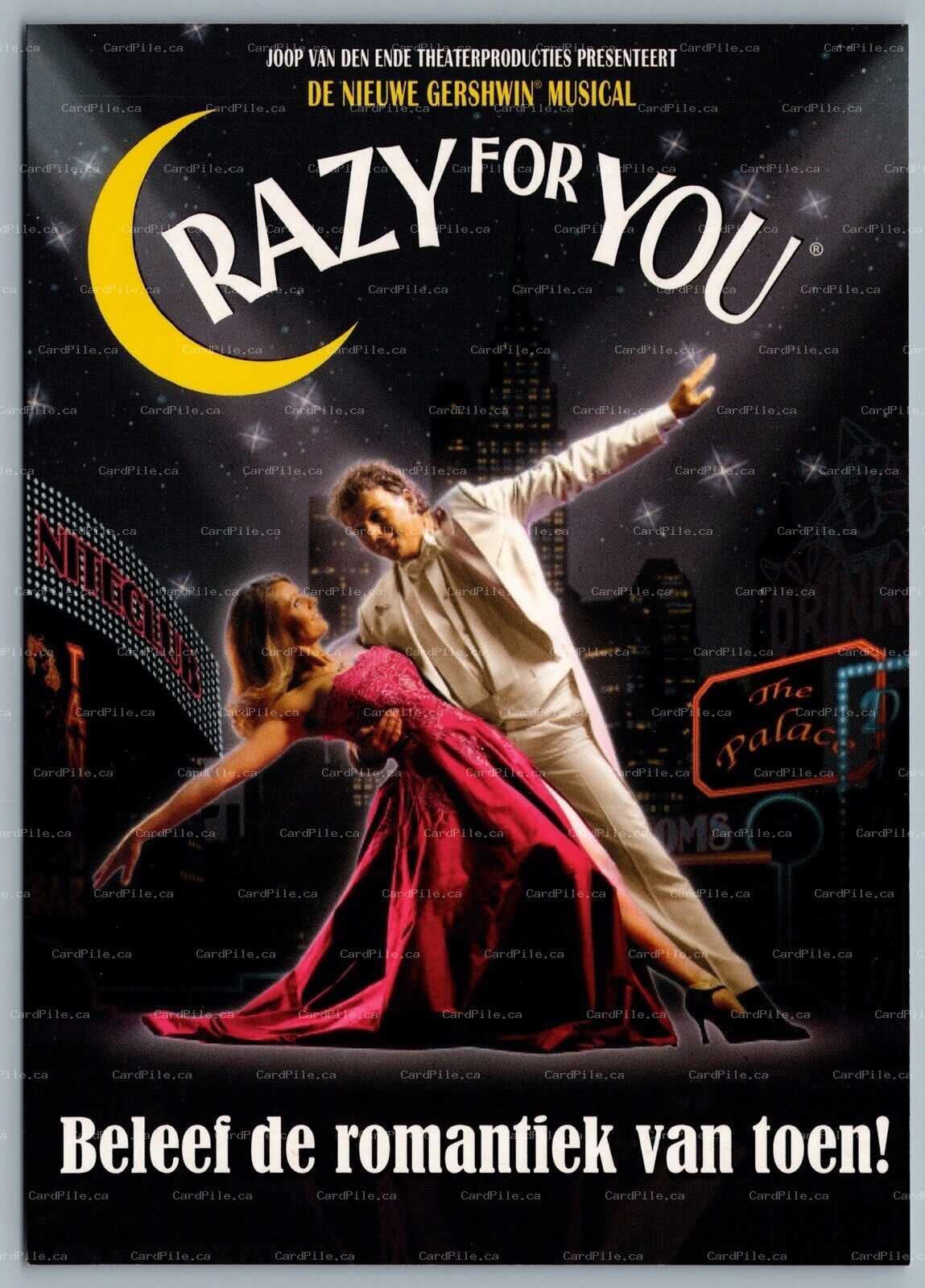 Postcard Theatre Crazy For You Musical Dick Cohen Joke De Kruijf Nederland