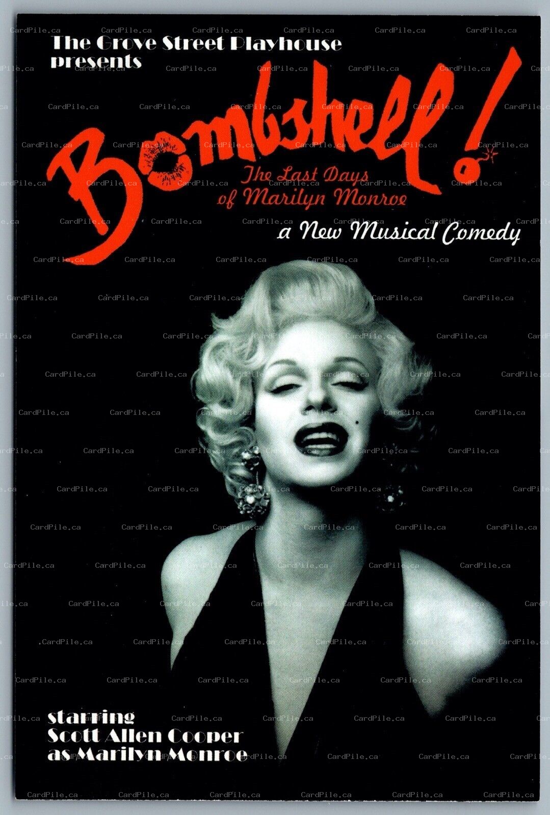 Postcard Theatre 2001 Bombshell The Last days of Marilyn Monroe Musical Comedy A