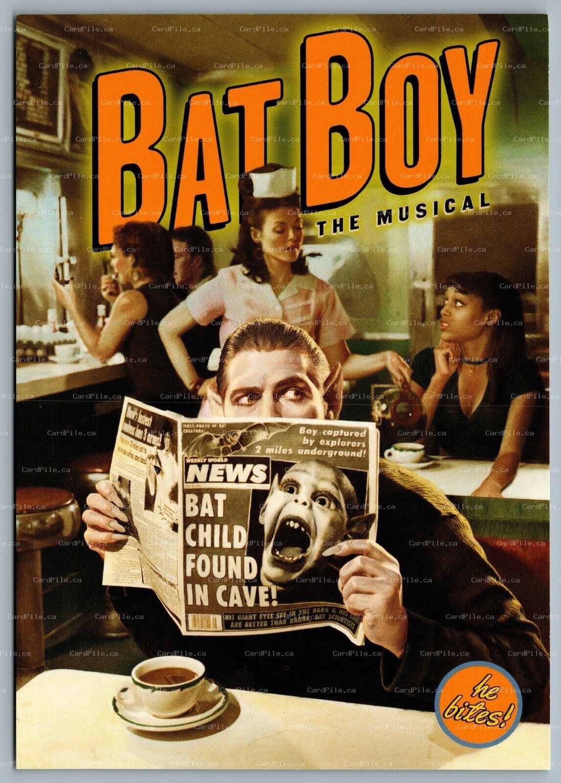 Postcard Theatre 2001 Bat Boy The Musical Union Square Theatre New York City A
