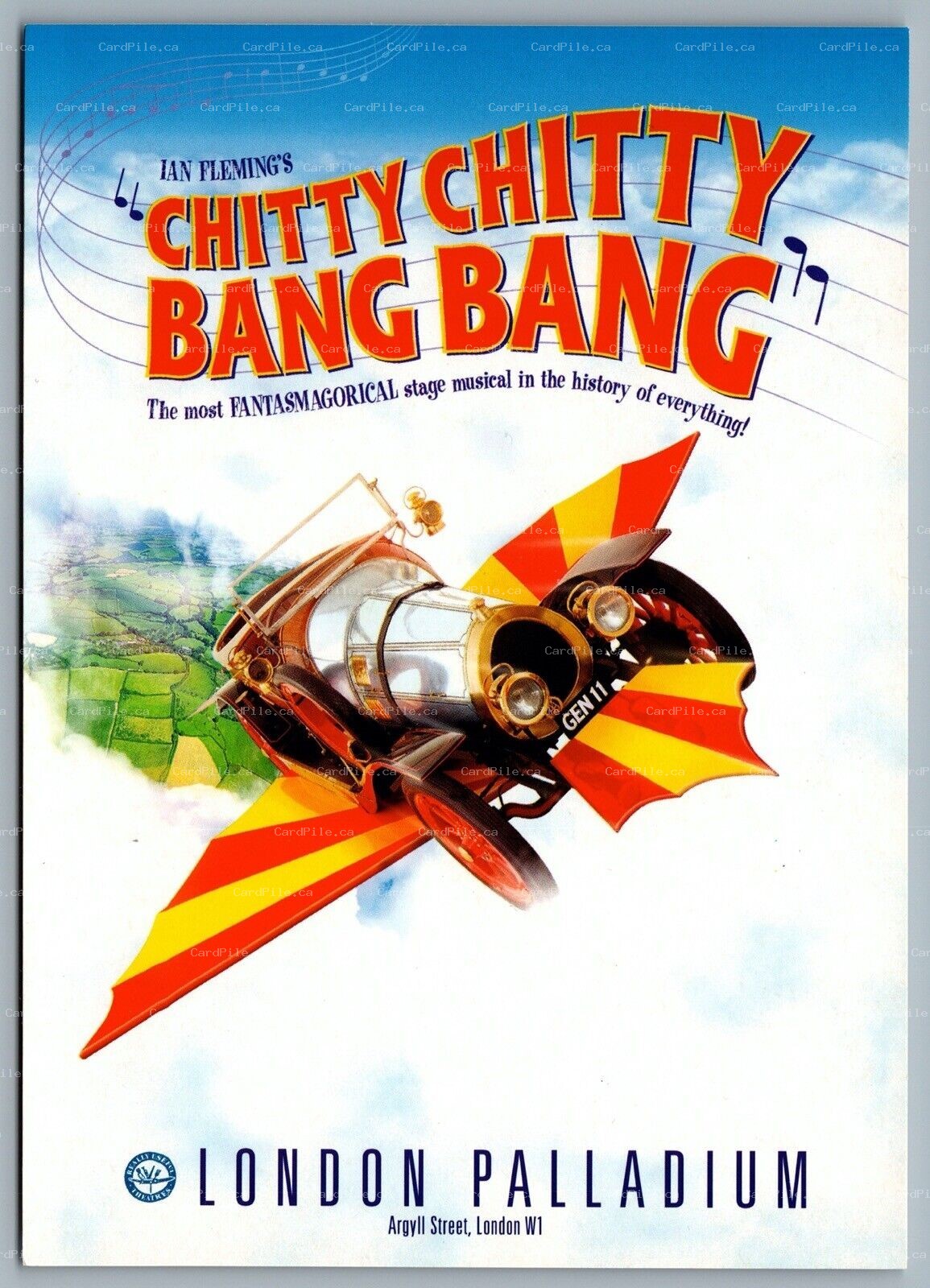 Postcard Theatre 2002 Chitty Chitty Bang Bang Musical London Palladium 