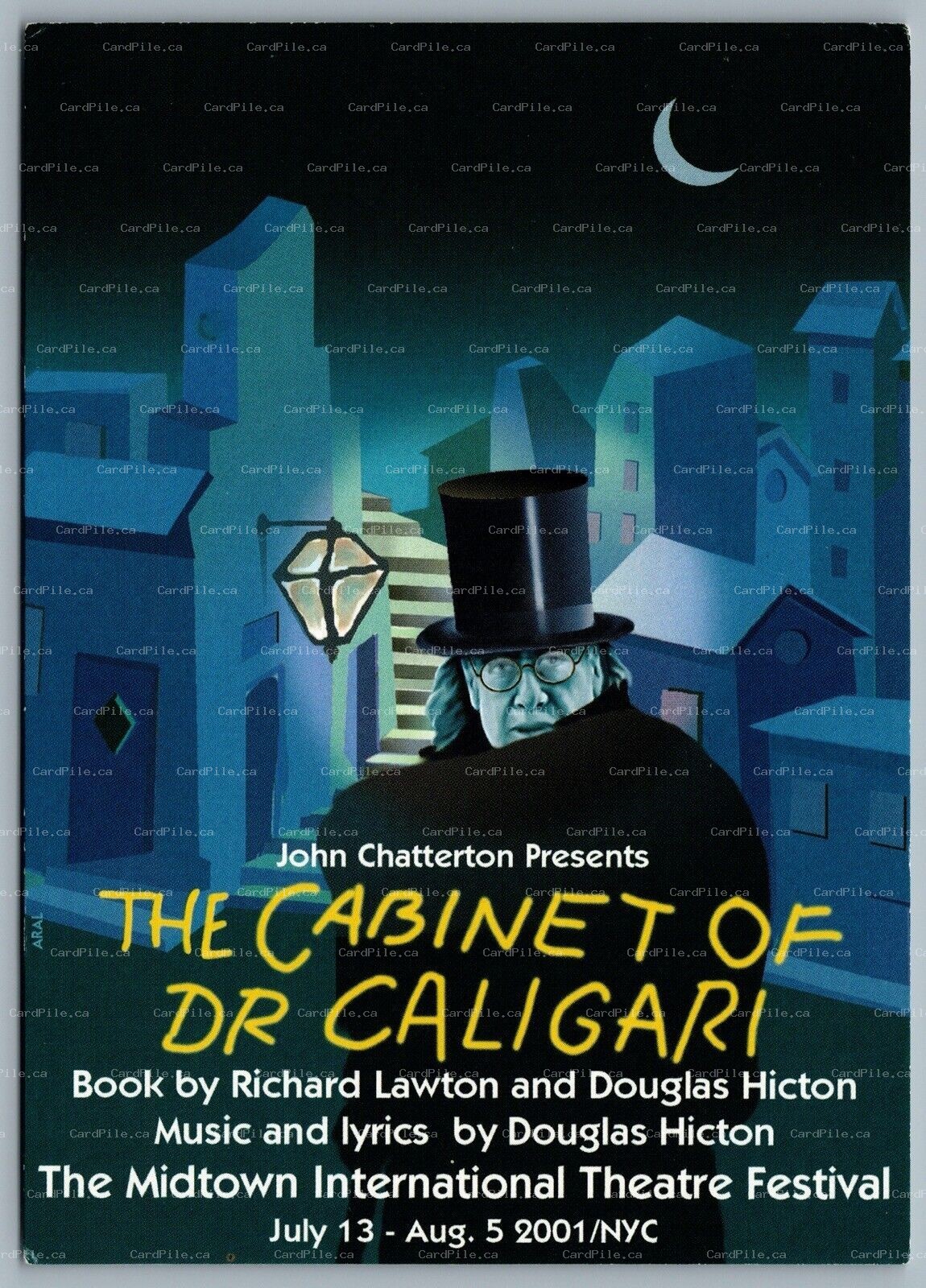 Postcard Theatre 2001 The Cabinet of Dr Caligari Midtown International Theatre