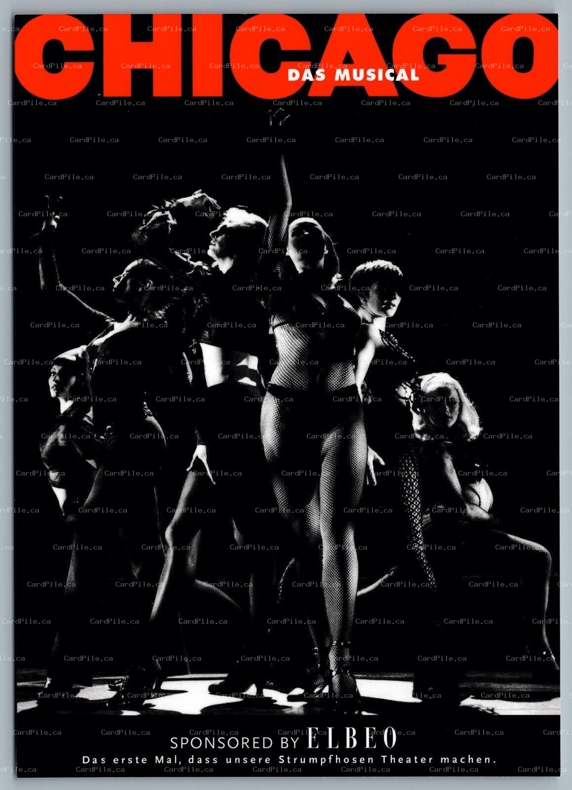 Postcard Theatre 2000 Chicago The Musical Promotional Advertisement Germany