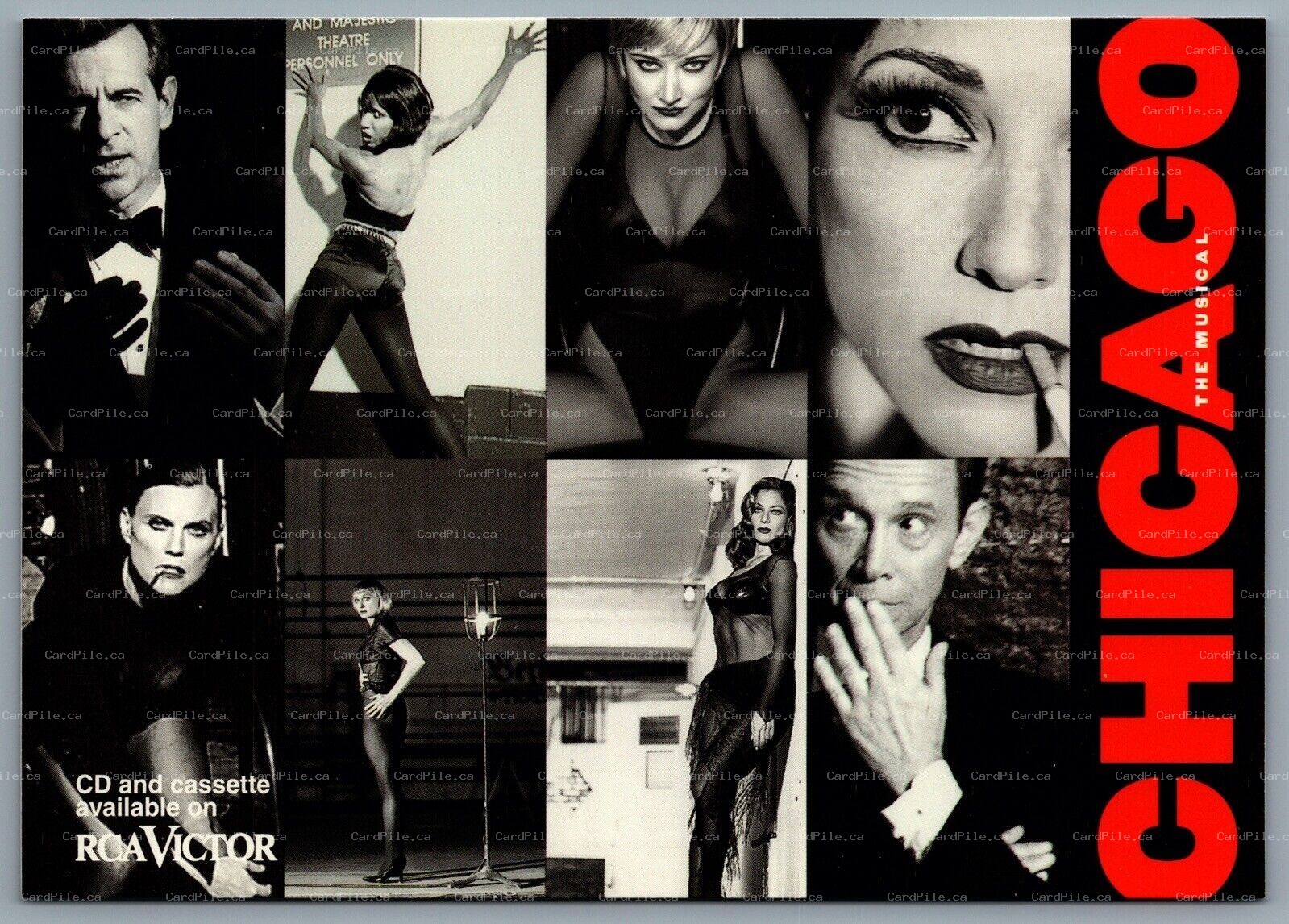 Postcard Theatre 1996 Chicago The Musical Advertisement RCA Victor HMV BMG 