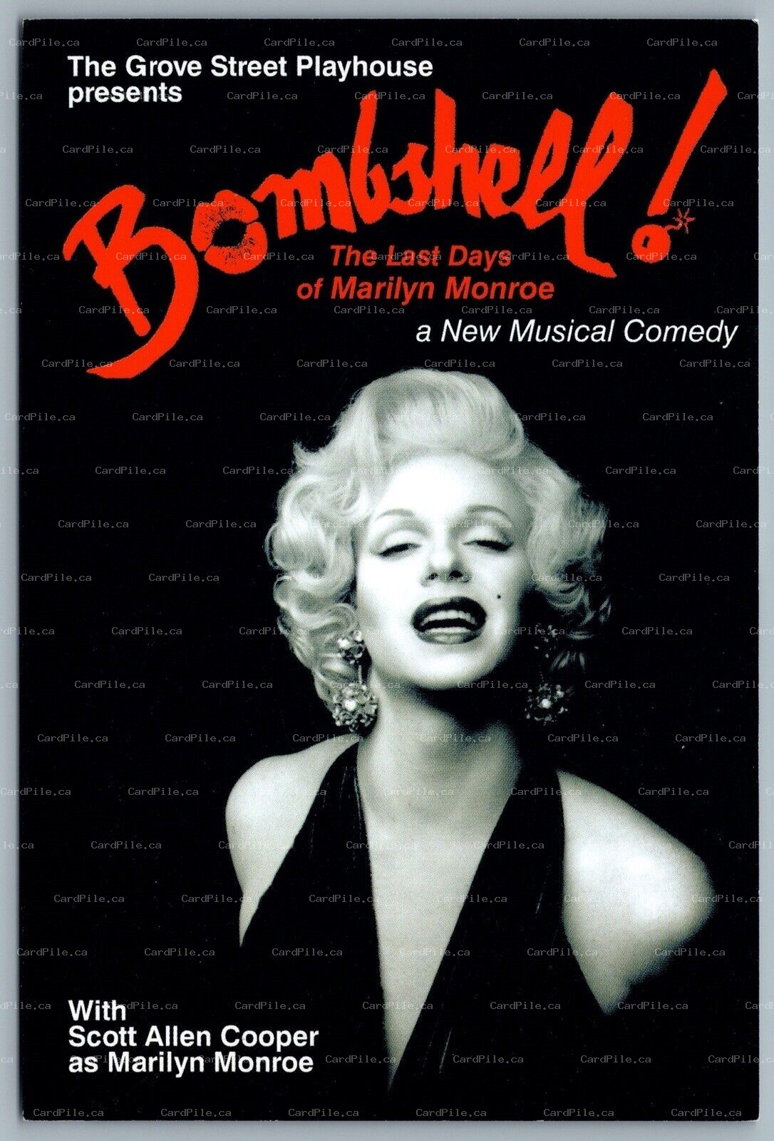 Postcard Theatre 2001 Bombshell The Last days of Marilyn Monroe Musical Comedy B