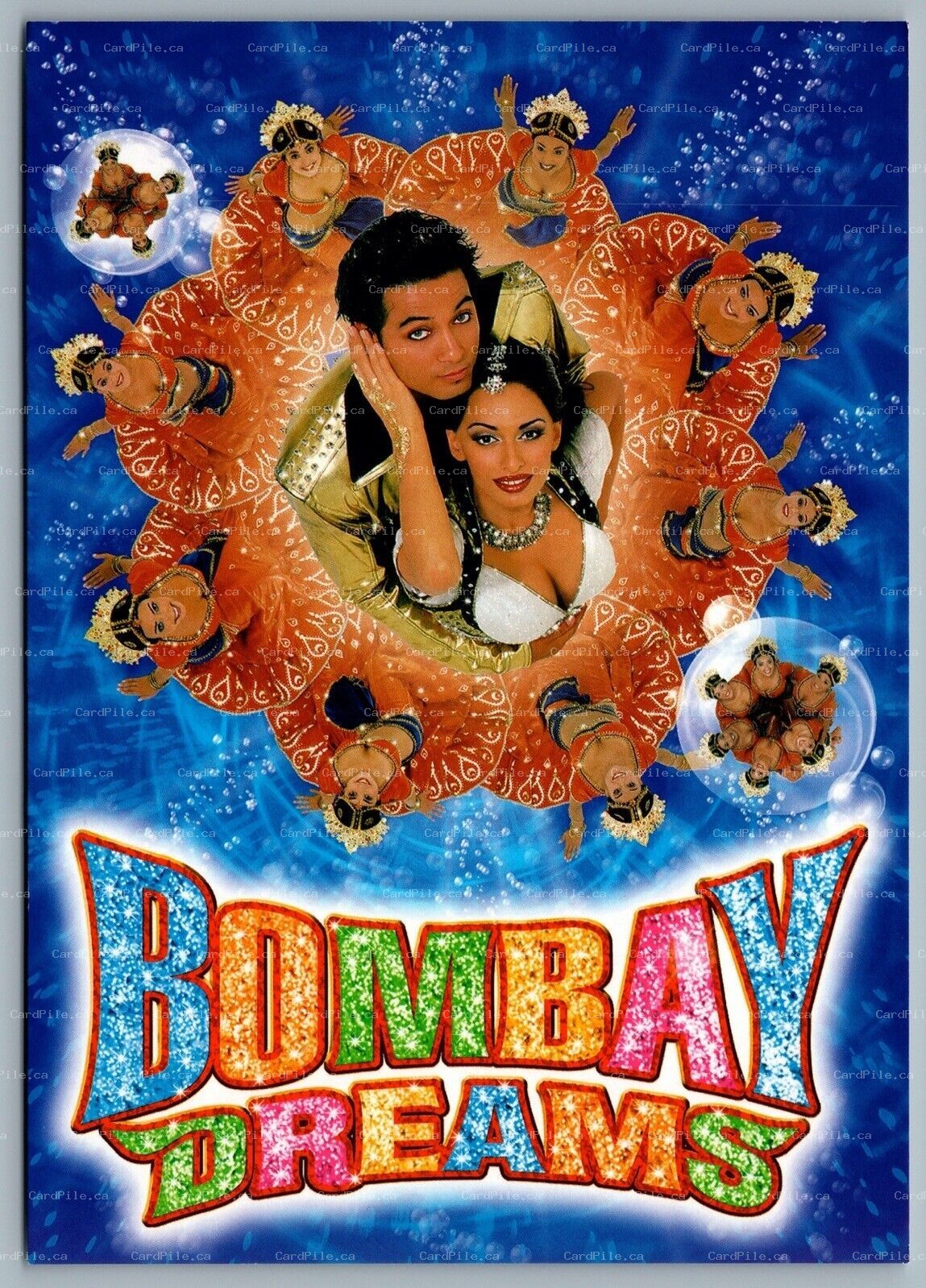 Postcard Theatre 2004 Bombay Dreams Bollywood Musical Apollo Victoria Theatre B