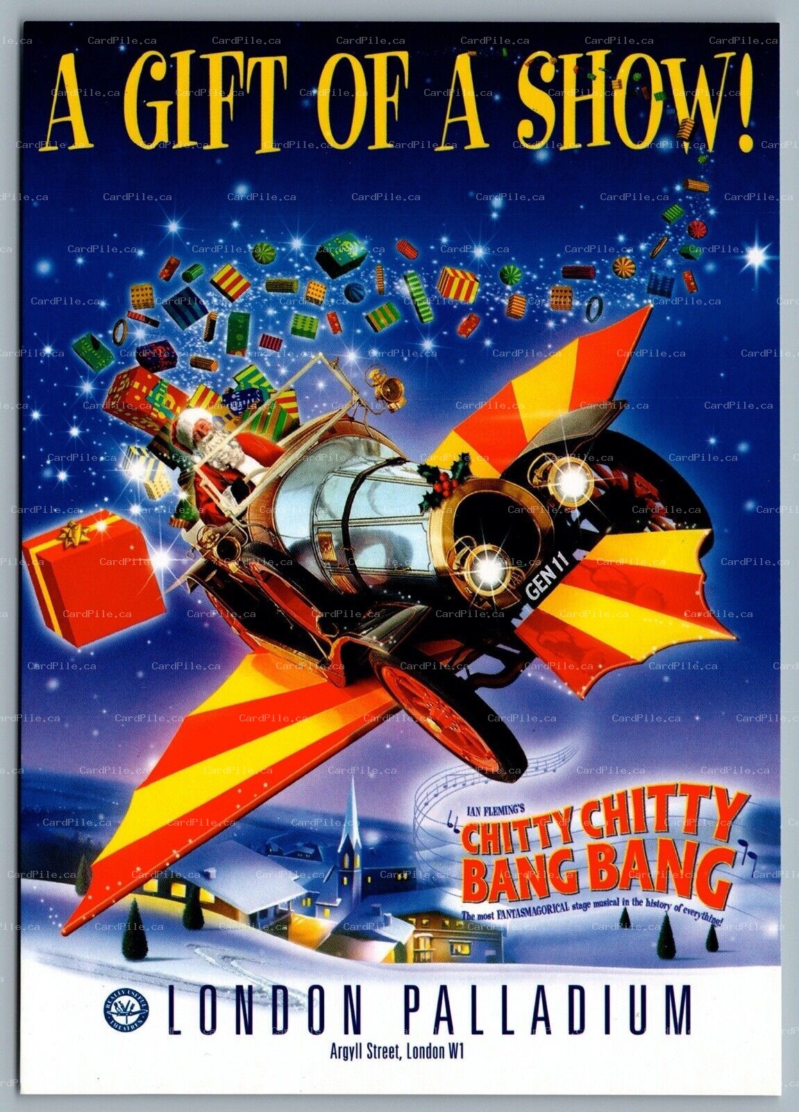 Postcard Theatre 2004 Chitty Chitty Bang Bang Musical London Palladium 