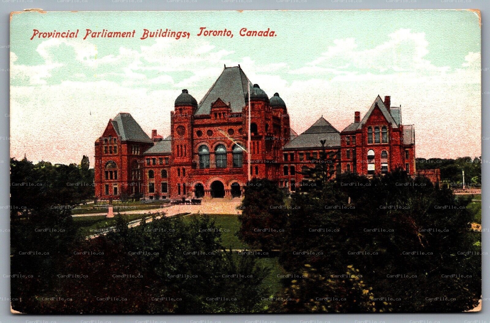 Postcard Toronto Ontario Canada c1910s Provincial Parliament Buildings