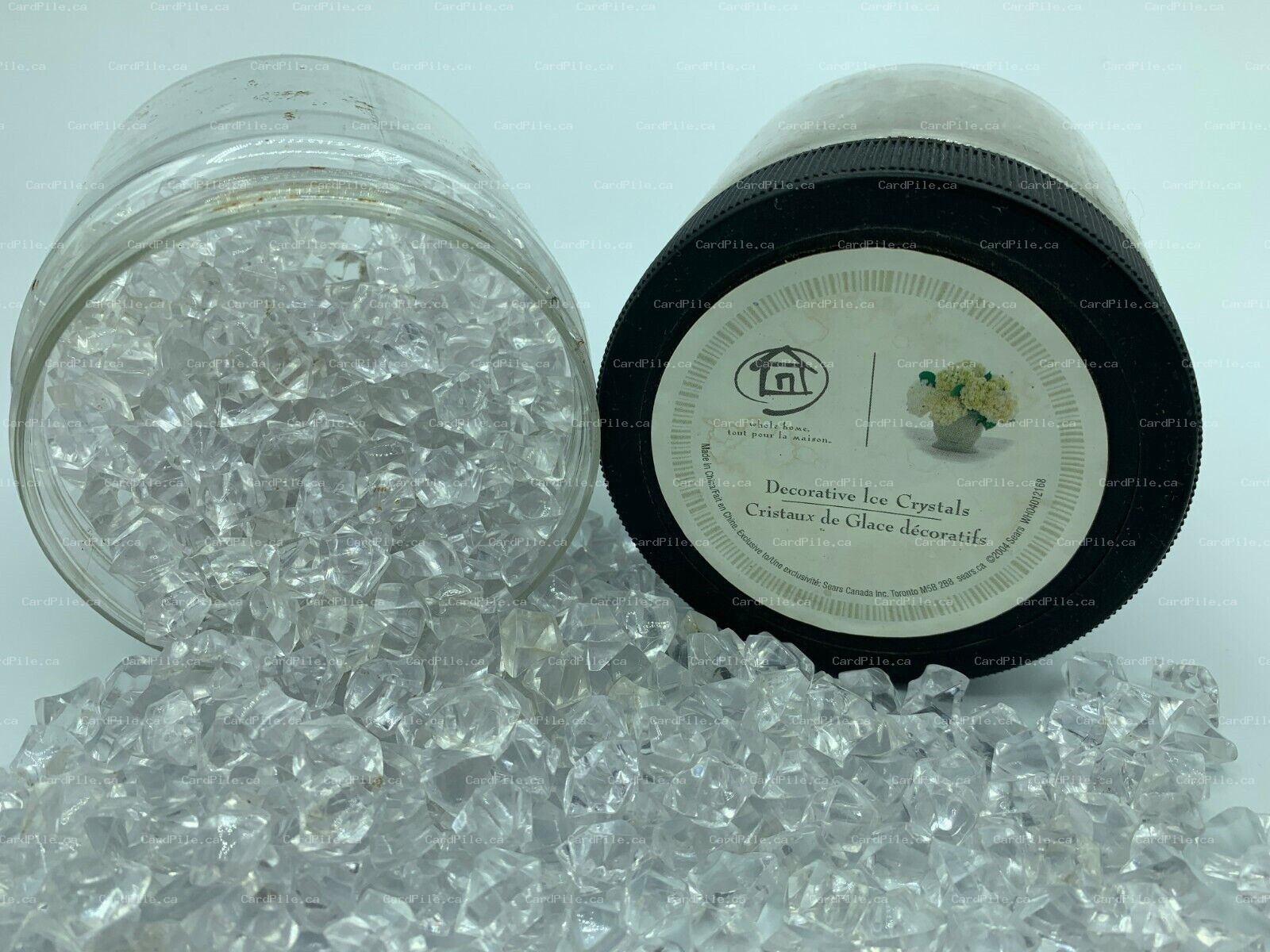 x2 NOS Sears Whole Home Decorative Ice Crystals - Ice Cubes - Barware Home Decor