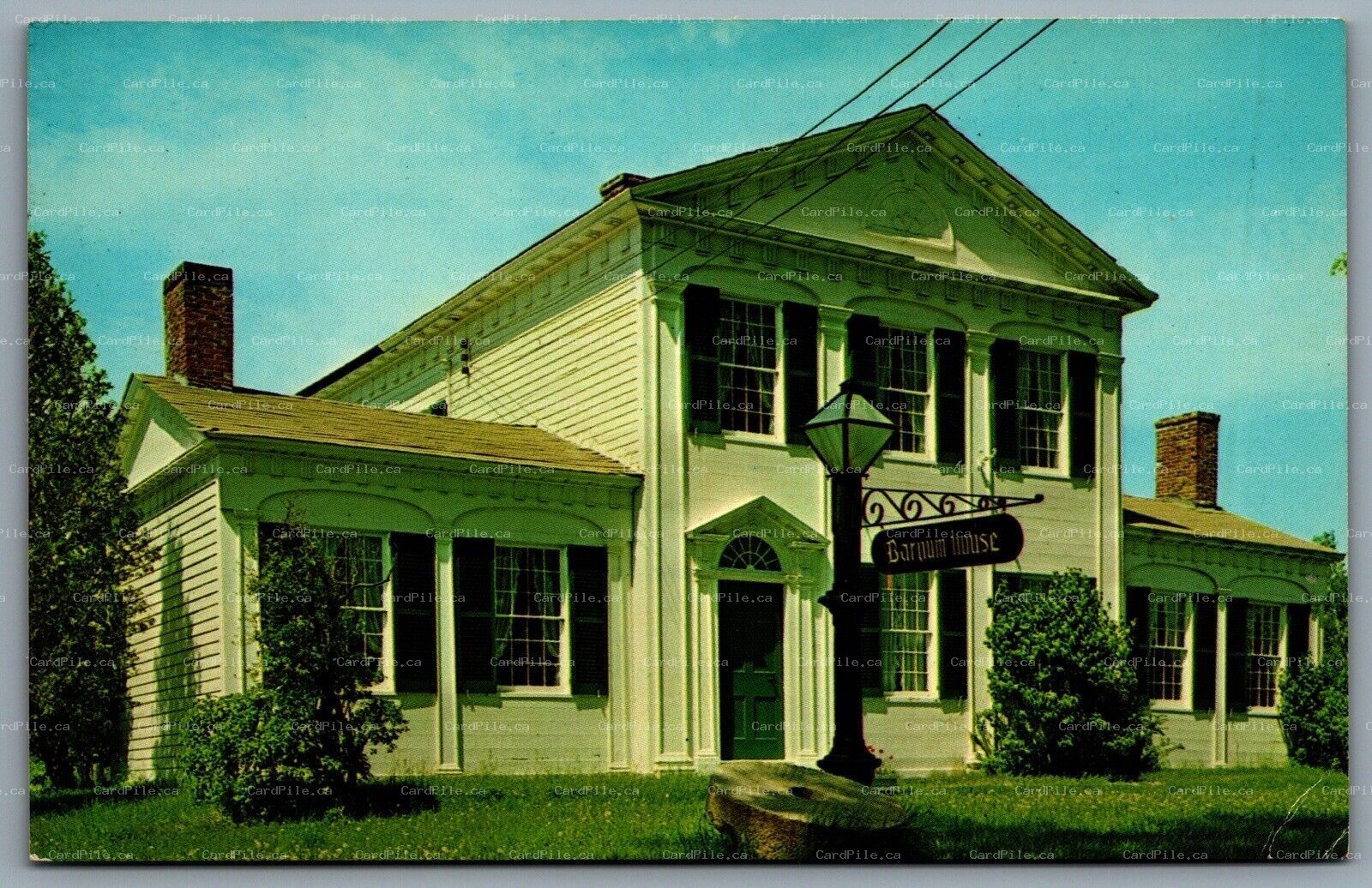 Postcard Grafton Ontario c1960s Historic Barnum House Georgian Architecture
