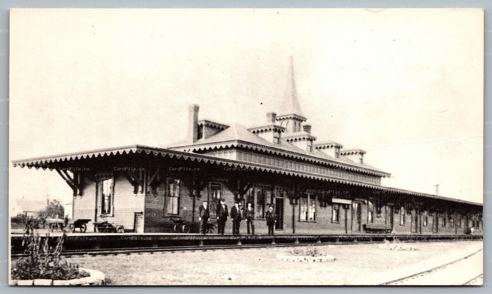 Postcard Wolfeboro New Hampshire 1970s REPRO Sanbornville Railroad Station Depot