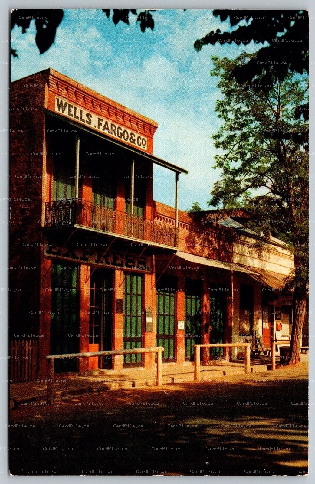 Postcard Columbia California c1960s Wells Fargo Building Built in 1857