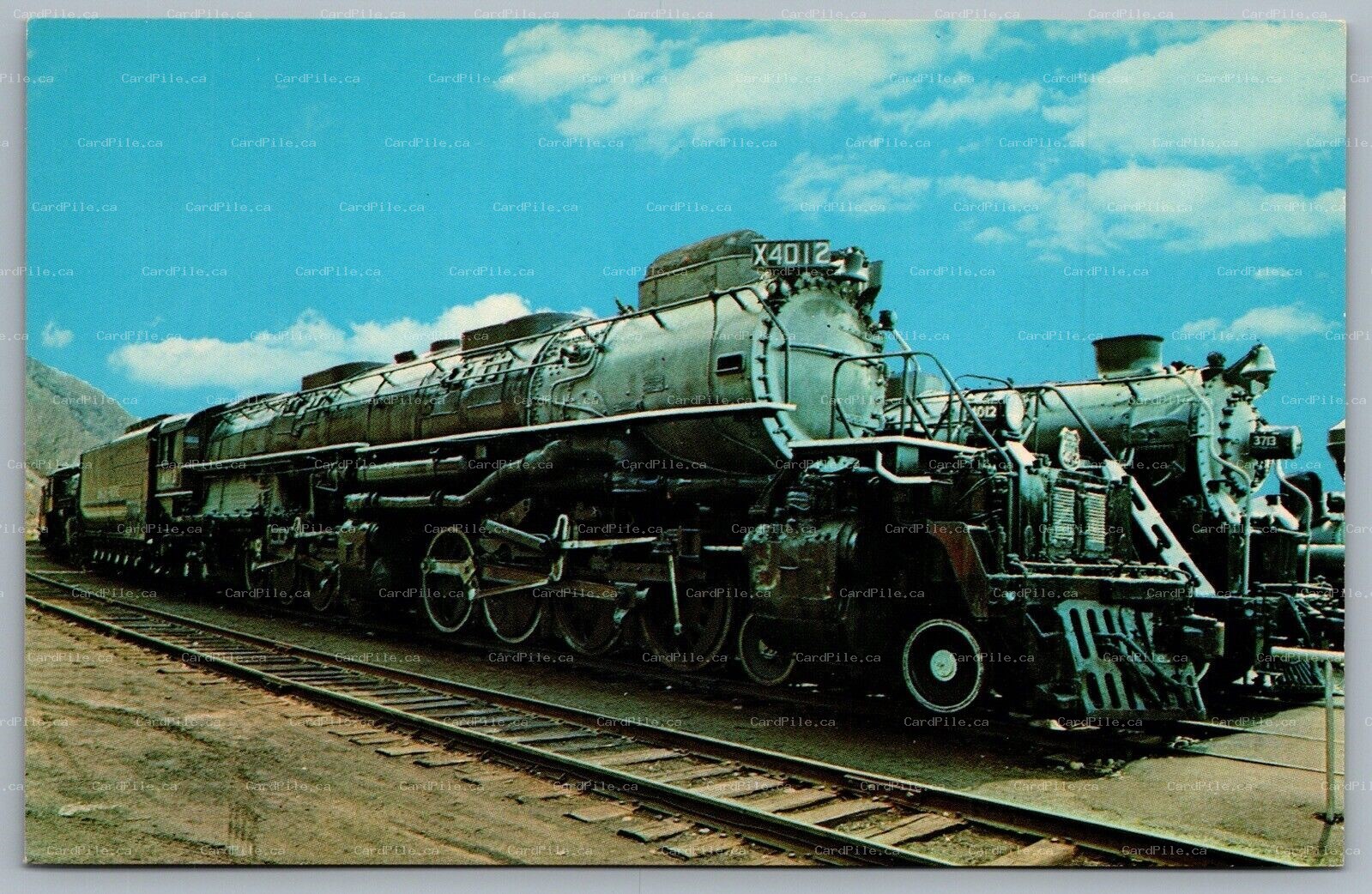 Postcard Steamtown USA Bellows Falls VT U.P. Union Pacific Big Boy Locomotive 