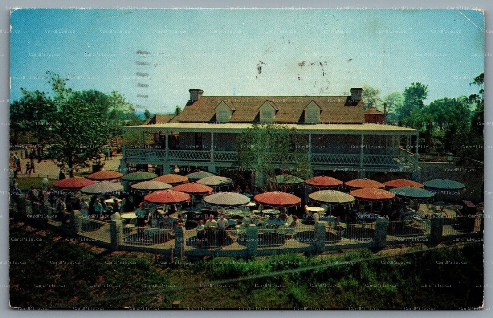 Postcard Anaheim CA c1956 Disneyland Plantation House Frontierland P13363