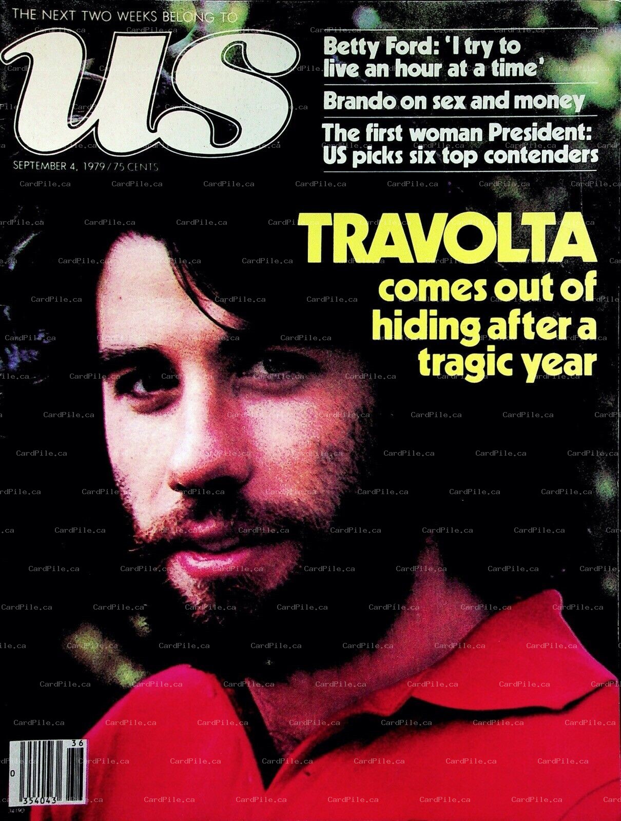 VINTAGE US Magazine 1979 September Travolta Betty Ford Brando Cancer