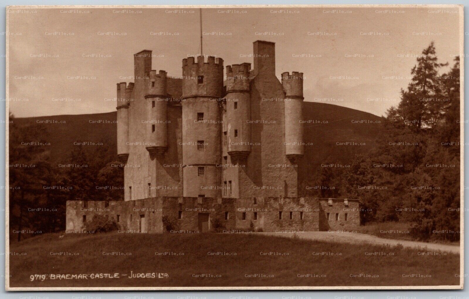 Postcard RPPC c1920 Aberdeenshire Scotland Braemar Castle by Judges
