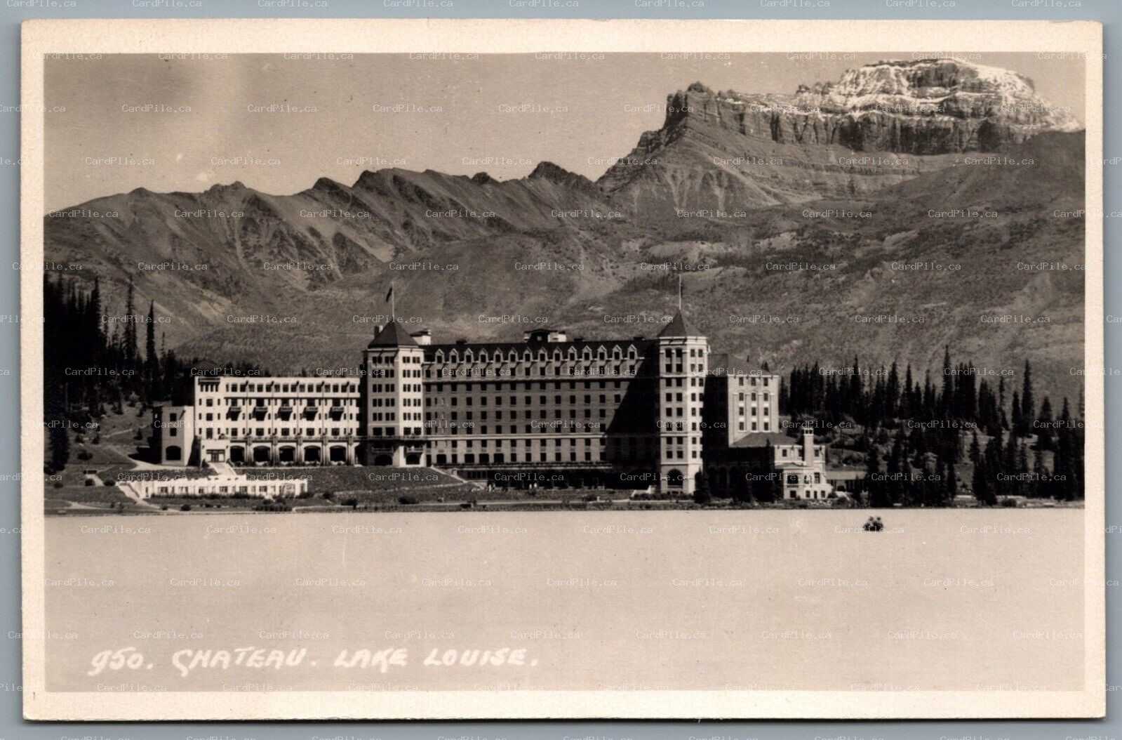 Postcard RPPC c1940s Lake Louise Alberta Chateau Fairmont Château Lake Louise