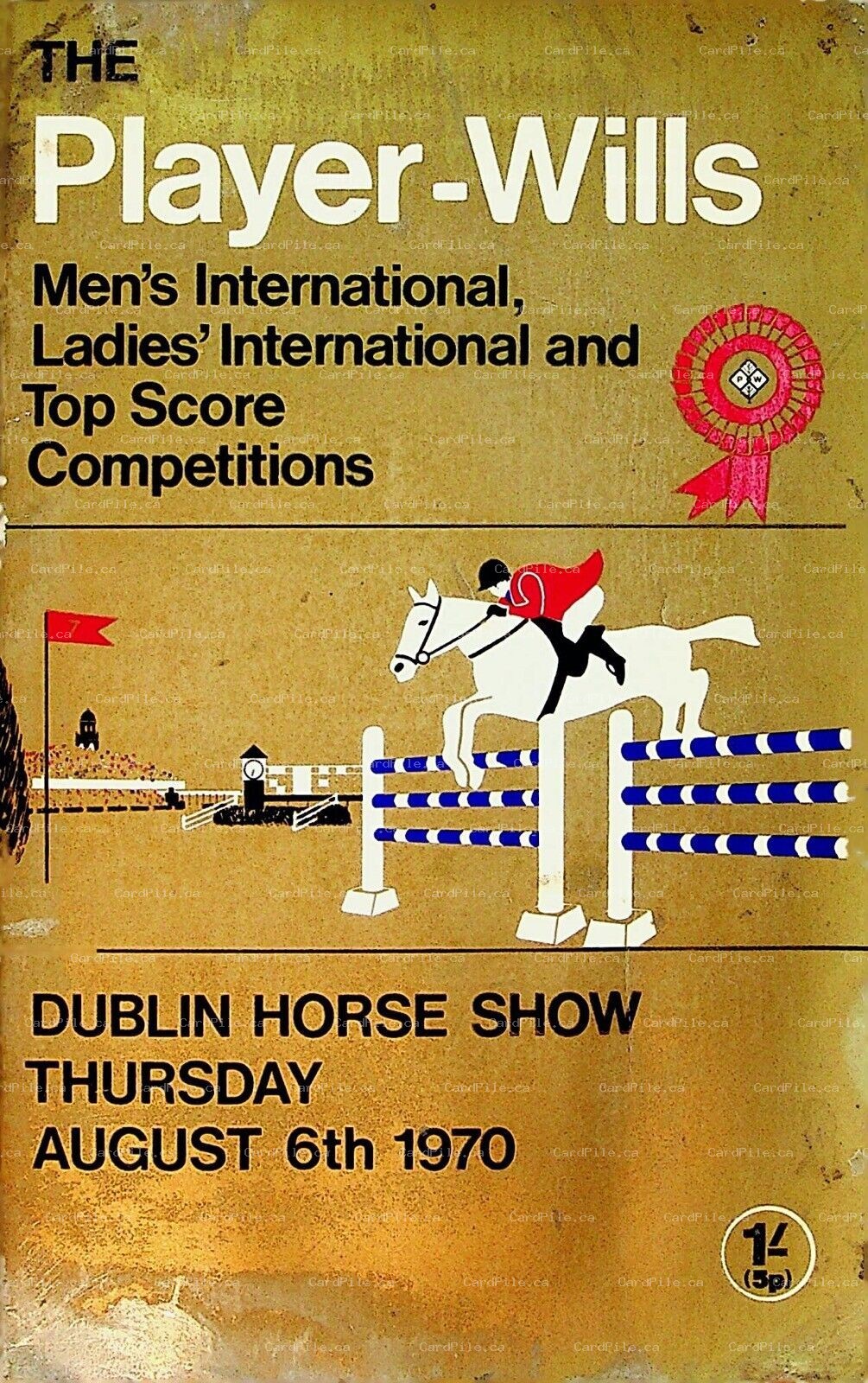 Equestrian 1970 Player Wills Dublin Horse Show Top Score Top Score Competitions