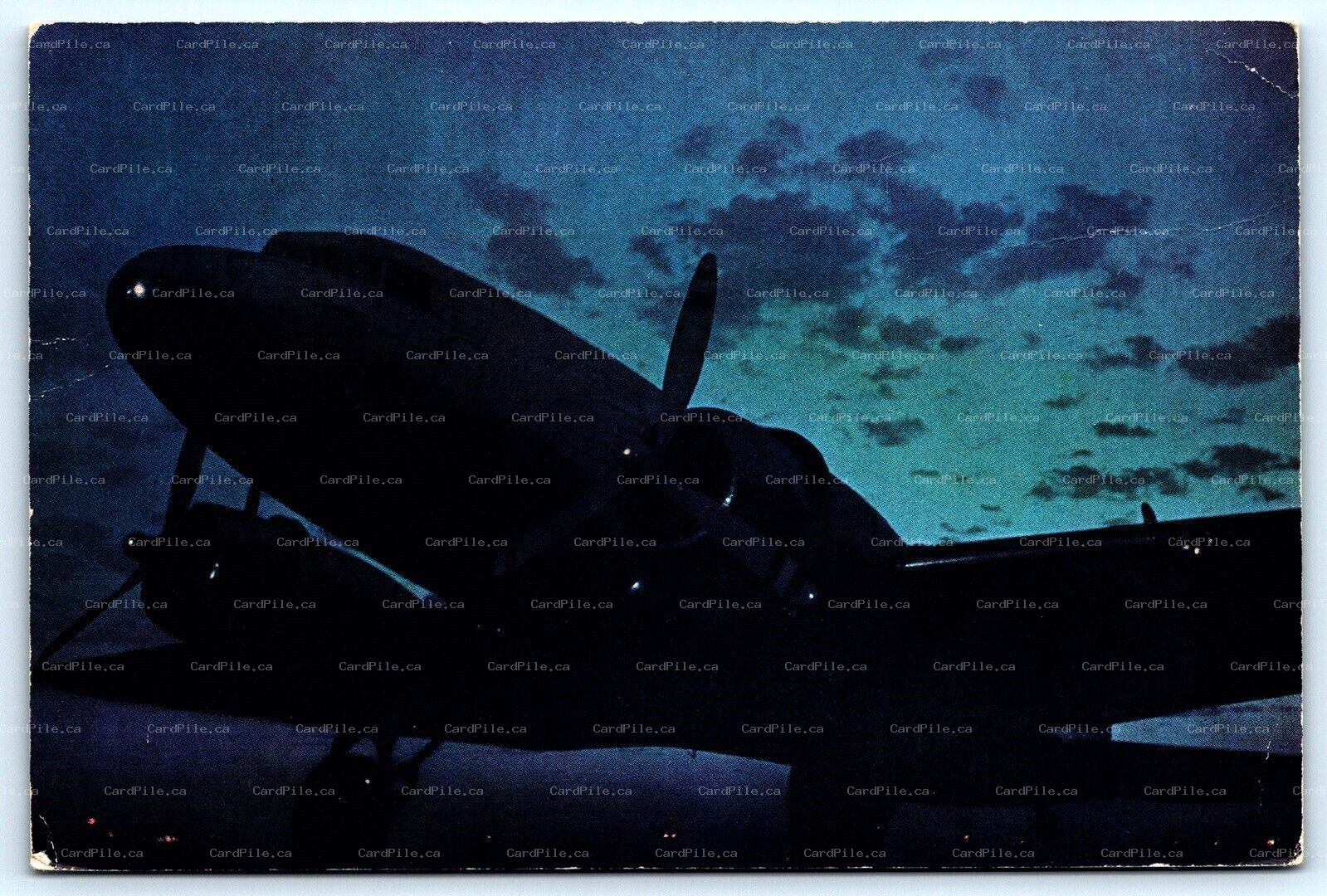 Postcard c1940s United’s DC-3 Mainliner Sleepers United Air Lines Issued