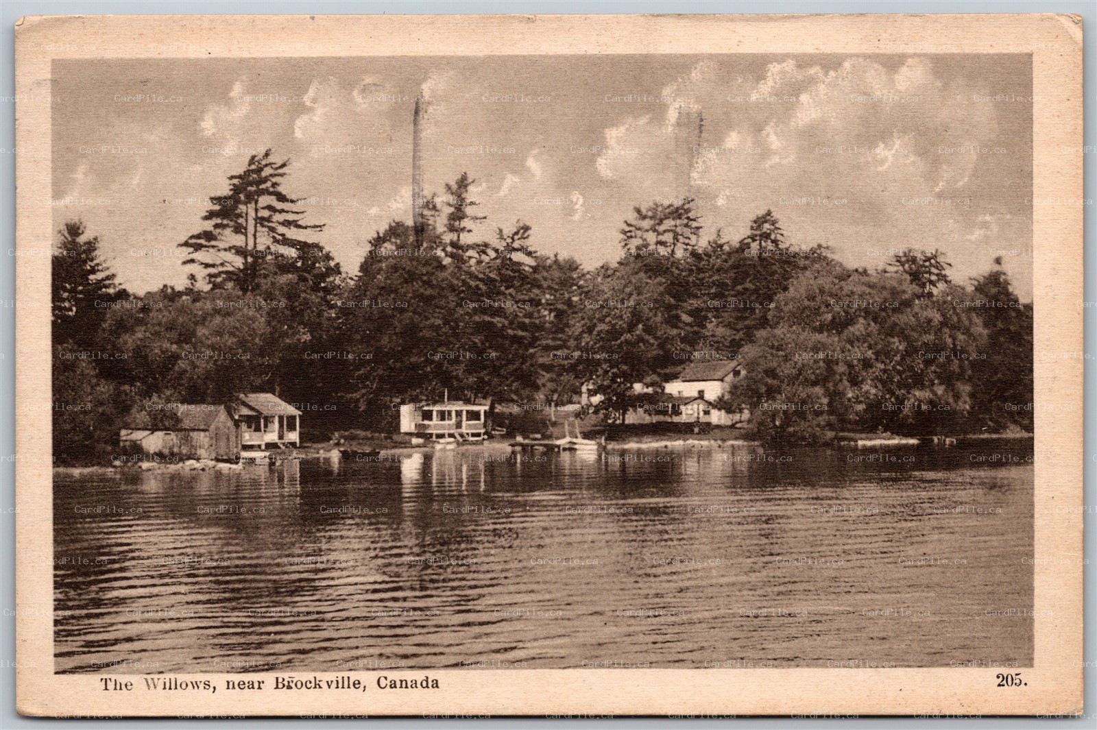 Postcard Brockville Ontario c1924 The Willows Slogan Cancel by ISC Picton