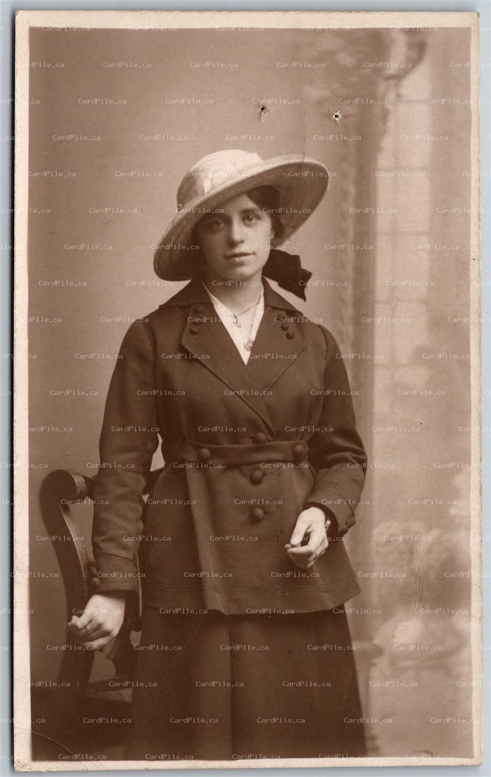 Postcard RPPC c1910s Studio Photo of Miss Lily Smith