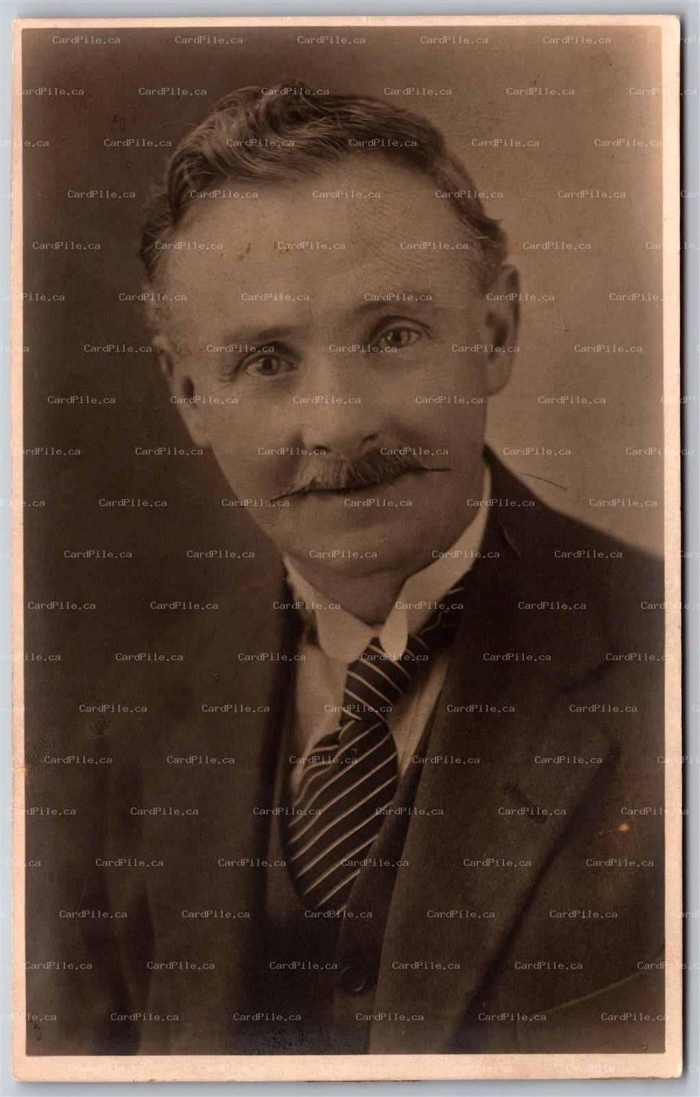 Postard RPPC c1910s Studio Photo of Older Man by Fred Ash of Liverpool A