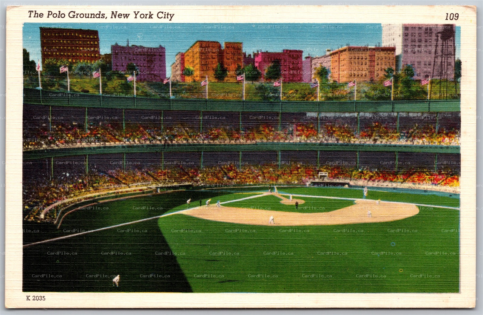 Postcard New York City NY The Polo Grounds Baseball Game Home Of New York Giants