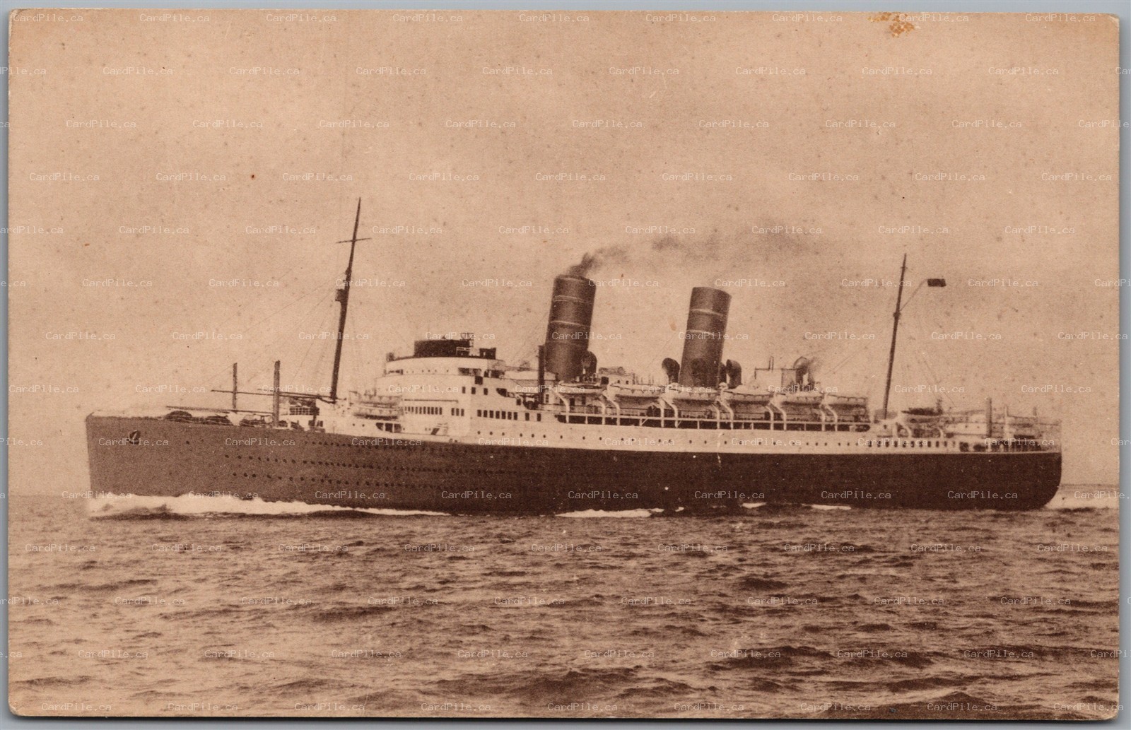 Postcard c1920s Canadian Pacific Duchess of Bedford Scrapped in 1960