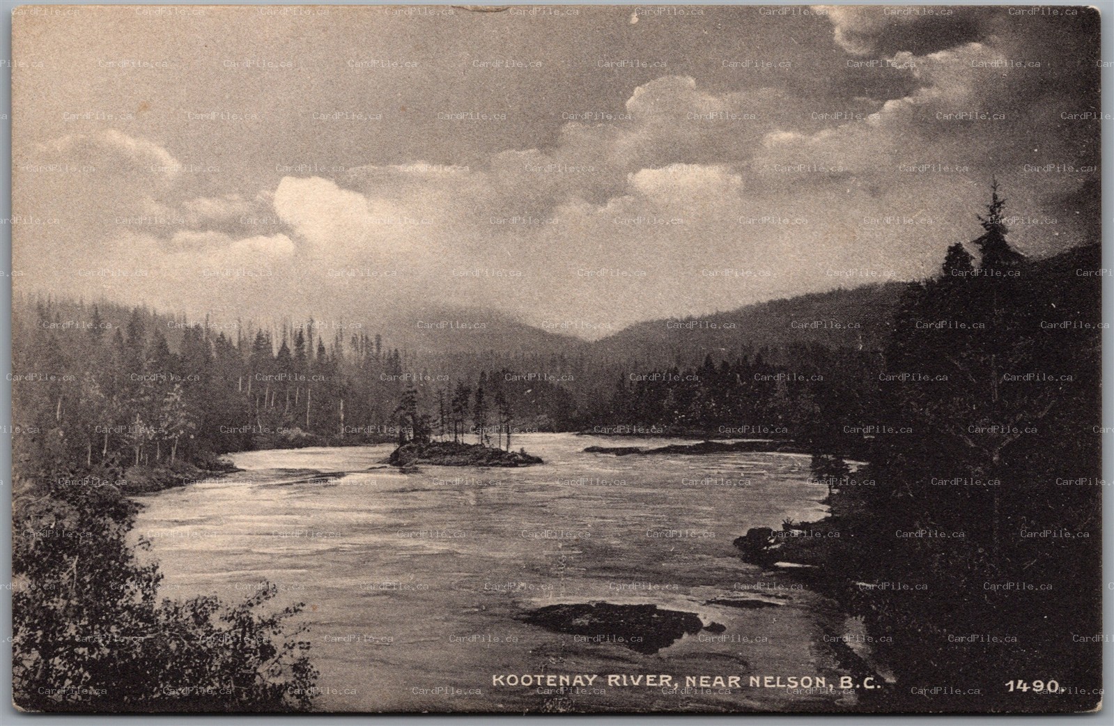 Postcard Nelson British Columbia c1910s Kootenay River J. Howard A. Chapman