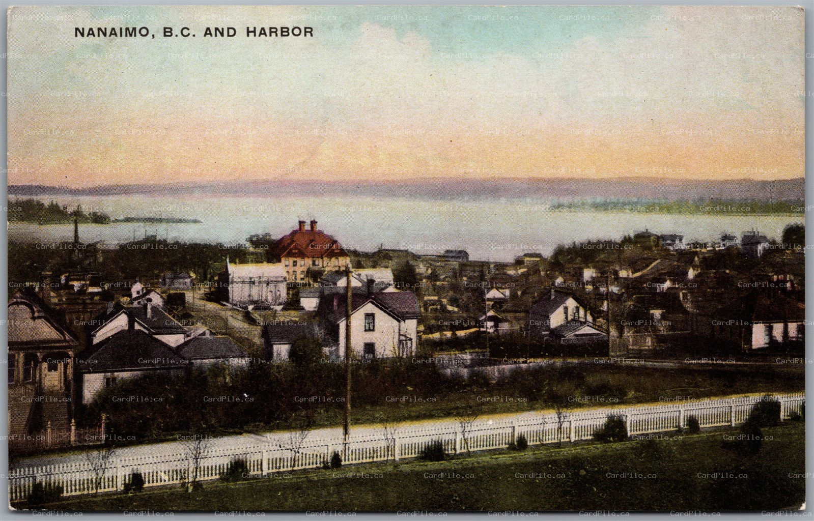 Postcard Nanaimo British Columbia c1910s Harbor View for E. Pimbury Co. Warwick