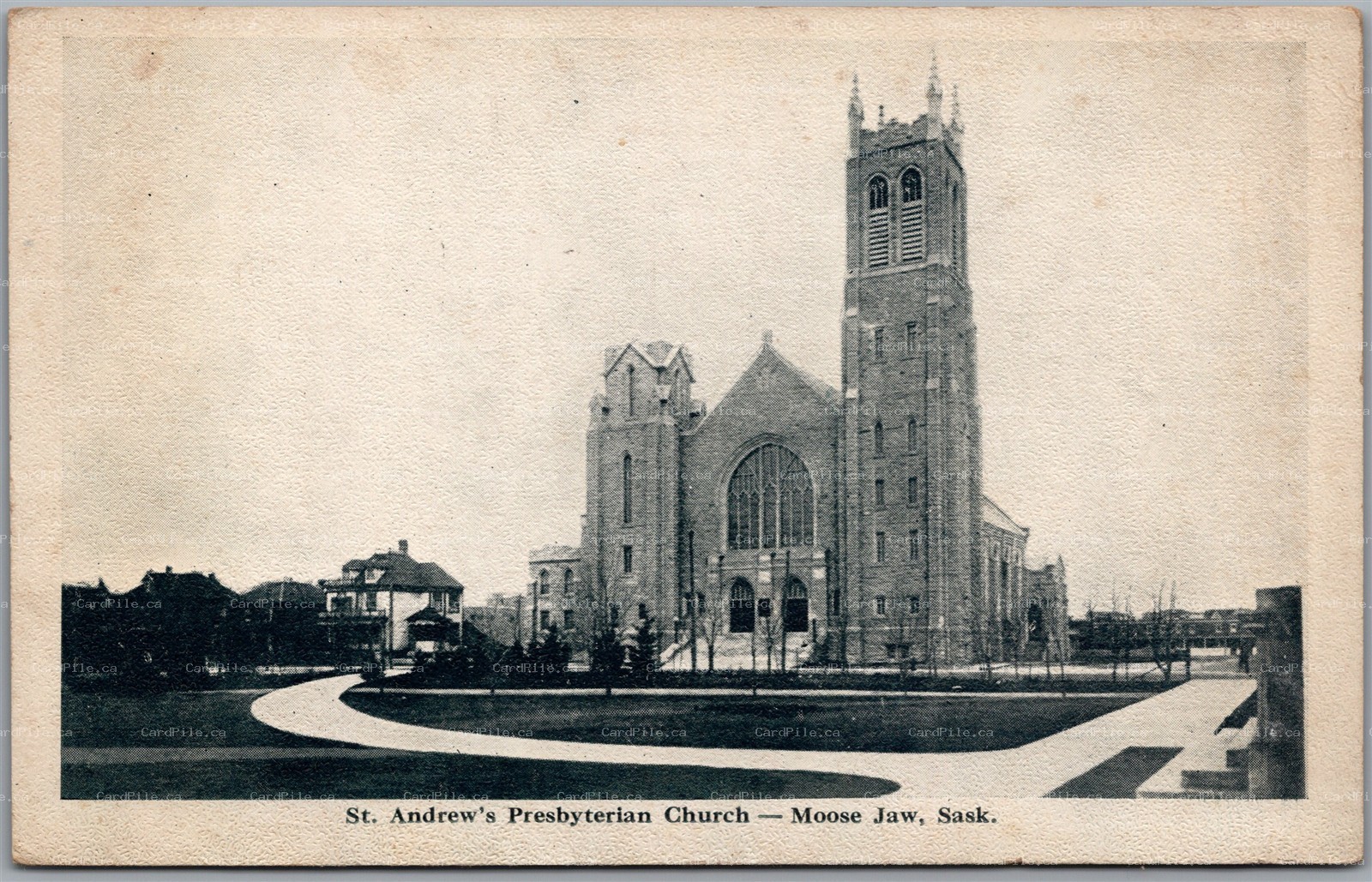 Postcard Moose Jaw Saskatchewan c1910s St. Andrew's Presbyterian Church