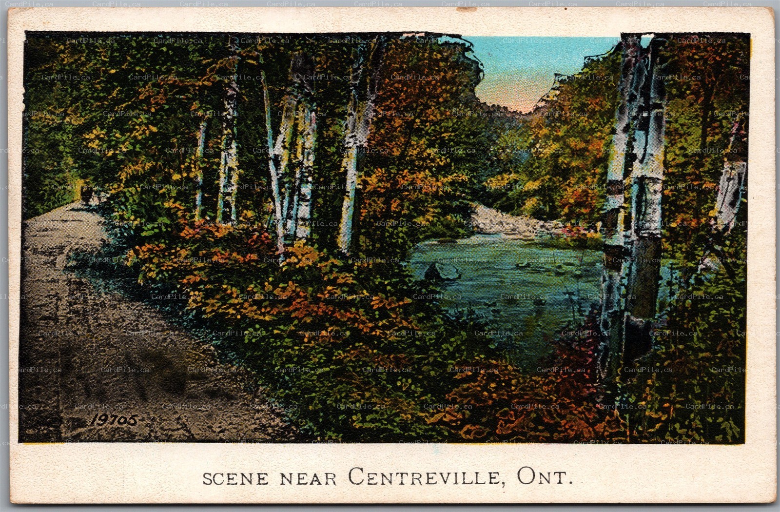 Postcard Centerville Ontario c1930s Scenic View