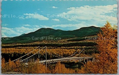 Postcard Laird River British Columbia Bridge Mile 496 Alaska Highway