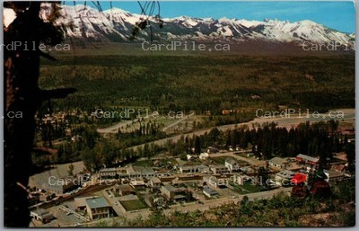 Postcard Golden British Columbia Mountain Ranges Selkirks Canadian Rockies