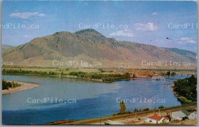 Postcard Kamloops British Columbia Junction Rivers Mountain