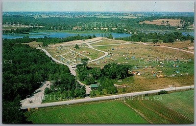 Postcard Omemee Ontario Emily Provincial Park Pigeon River Aerial View