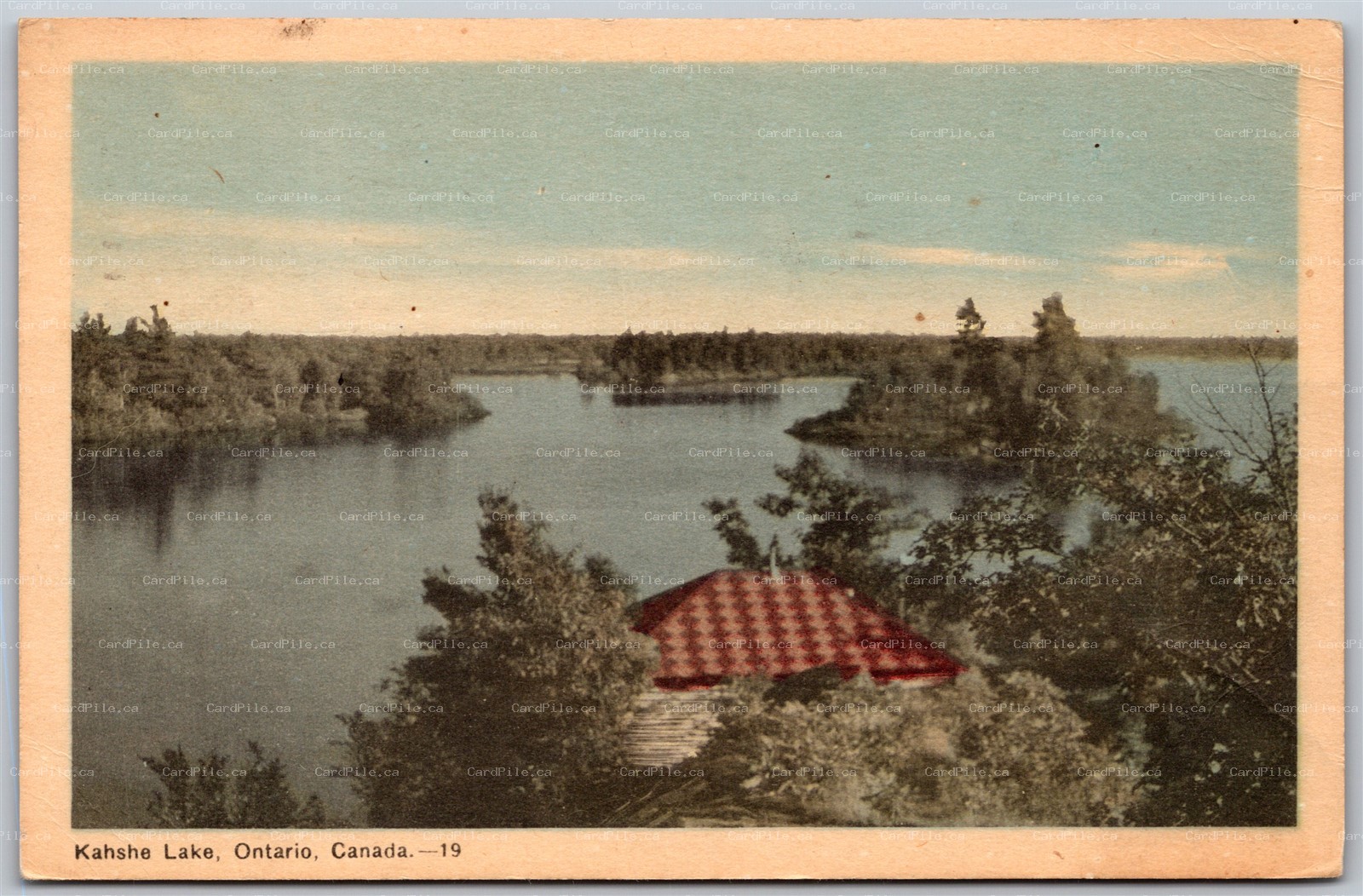 Postcard Kahshe Lake Ontario c1954 Scenic View by PECO