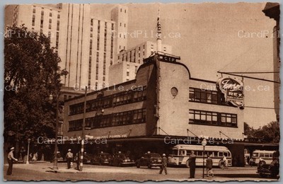 Postcard Montreal Quebec Bus Terminal Terminus