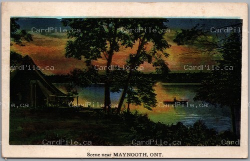 Postcard Maynooth Ontario c1910 Scenic Evening View CDS Cancel